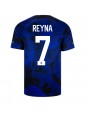 Yhdysvallat Giovanni Reyna #7 Vieraspaita MM-kisat 2022 Lyhythihainen